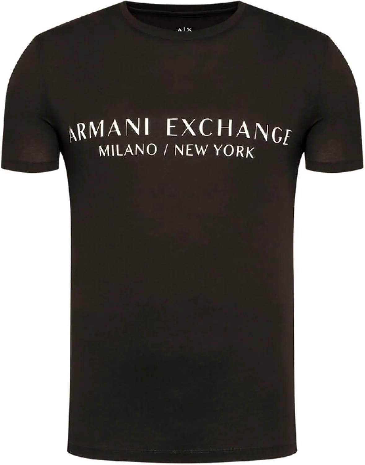A | X ARMANI EXCHANGE Men's Short Sleeve Milan New York Logo Crew Neck T-Shirt