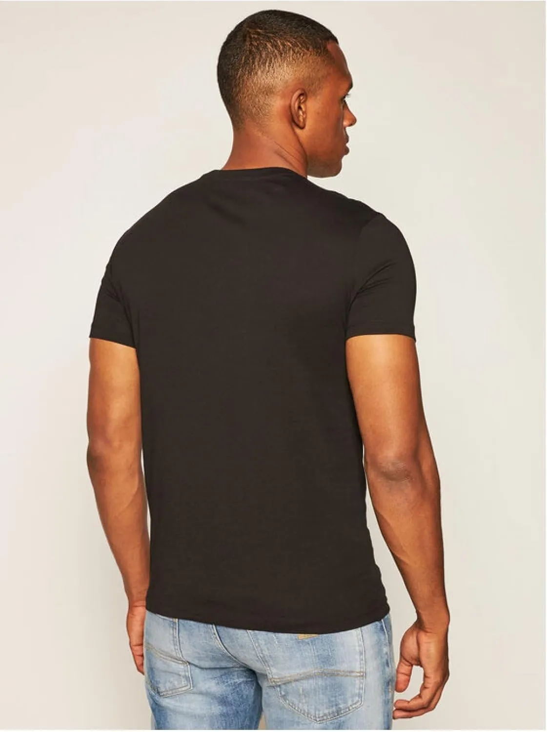 A | X ARMANI EXCHANGE Men's Short Sleeve Milan New York Logo Crew Neck T-Shirt