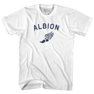 Albion Running Track Winged Foot-Womens Cotton Junior Cut T-Shirt