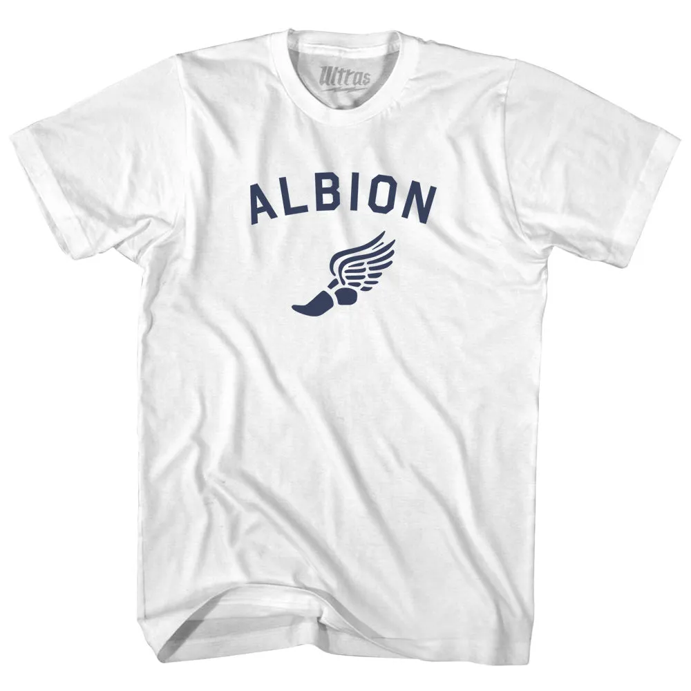 Albion Running Track Winged Foot-Youth Cotton T-shirt