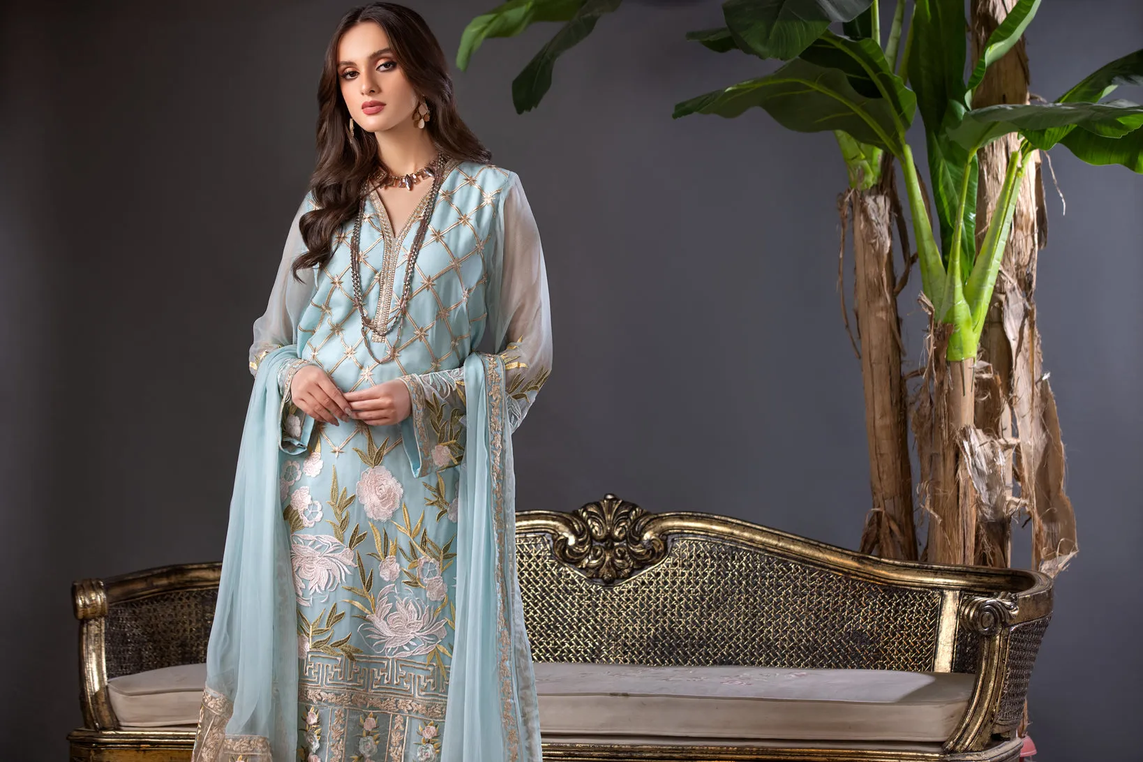 ALEEZAY CHIFFON FORMAL EMBROIDERED DRESS 04