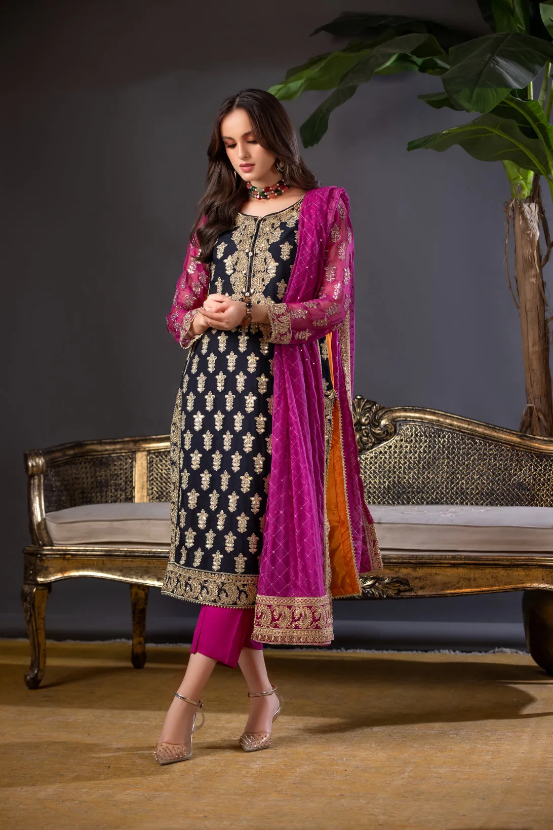 ALEEZAY CHIFFON FORMAL EMBROIDERED DRESS 05