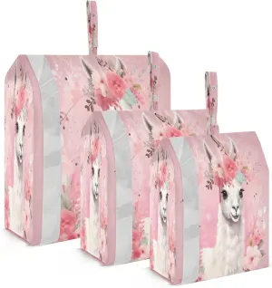 Alpaca Pink Packing Cubes for Travel 3 Set Travel Organizer Suitcase Organizer Bags Set for Suitcases