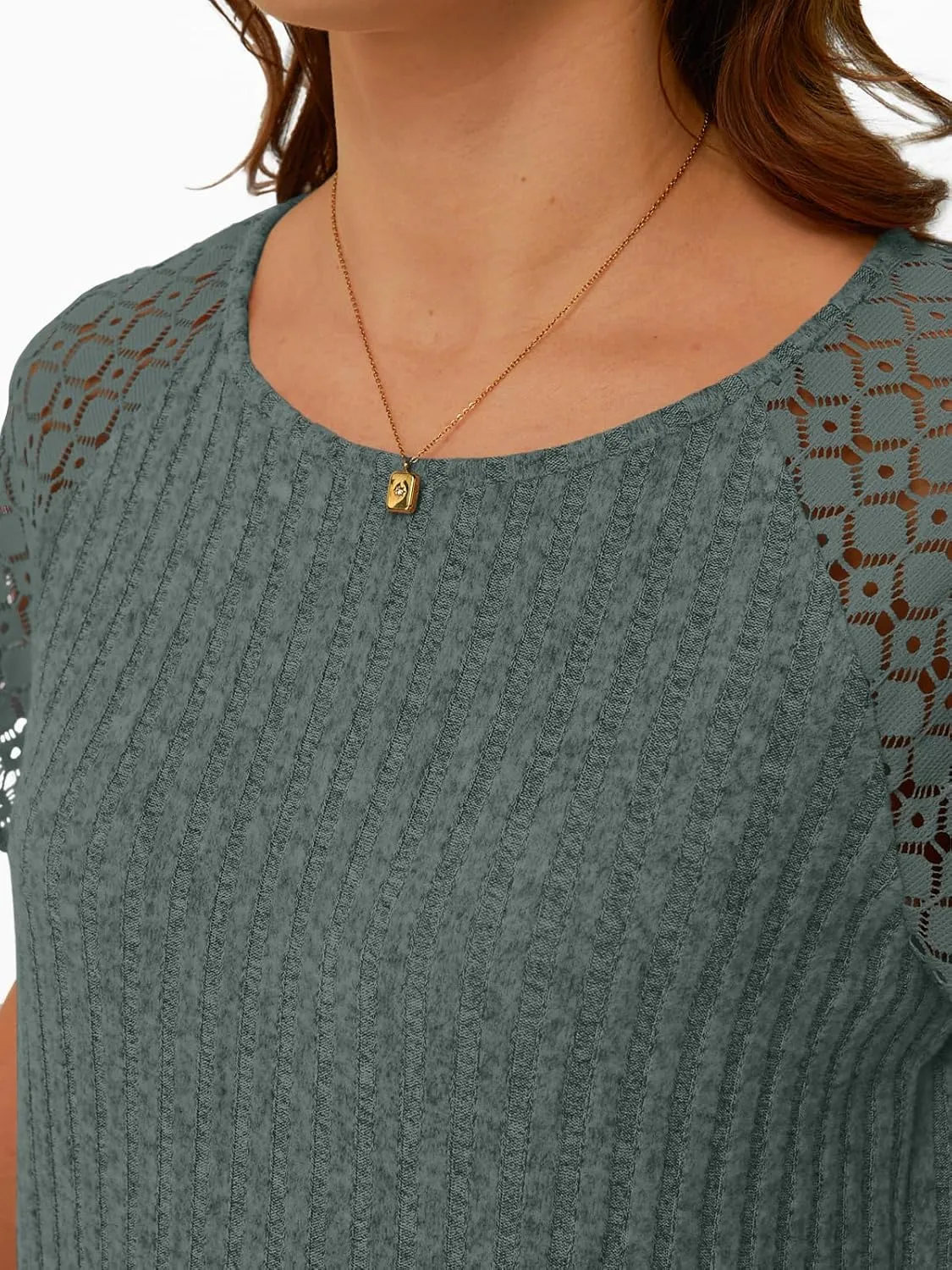 AUTOMET Womens Short Sleeve Sweater Crewneck Business Tops Dressy Casual Shirts Trendy Tunic Summer Clothes 2025