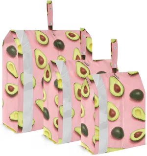 Avocado Green Fruit Packing Cubes for Travel 3 Set Large Packing Cubes Luggage Packing Organizers for Packing Compression