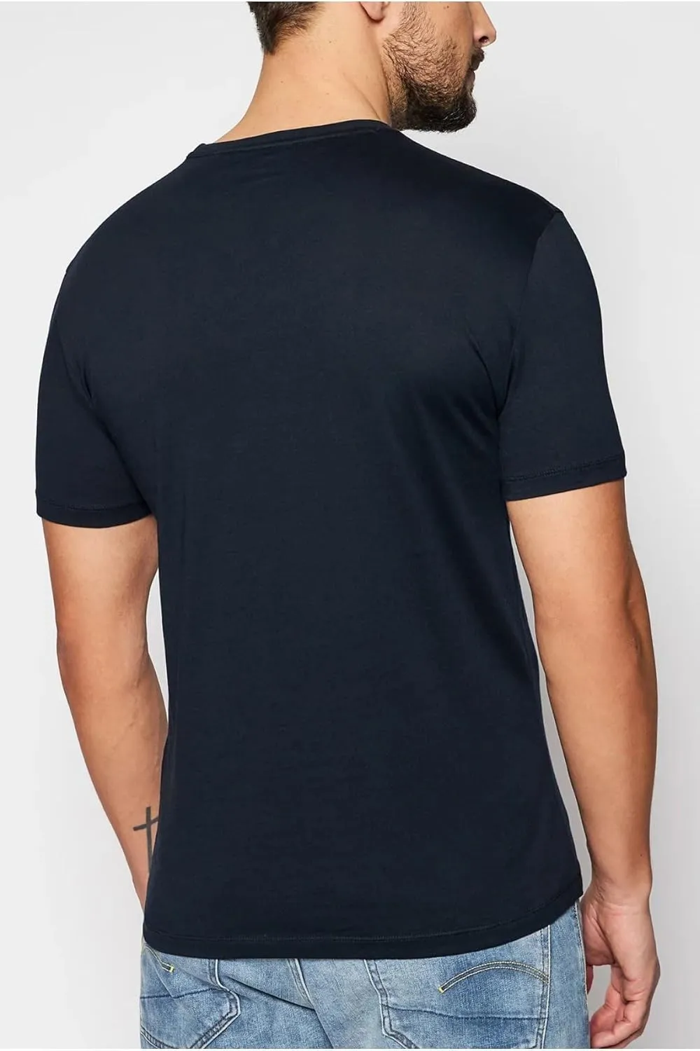 A|X ARMANI EXCHANGE Men's Short Sleeve Micro Milano/Ny Logo T-Shirt