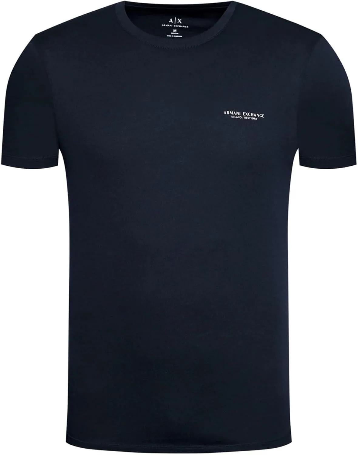 A|X ARMANI EXCHANGE Men's Short Sleeve Micro Milano/Ny Logo T-Shirt