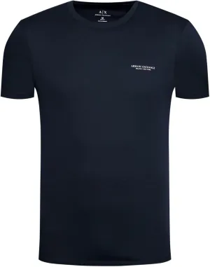 A|X ARMANI EXCHANGE Men's Short Sleeve Micro Milano/Ny Logo T-Shirt