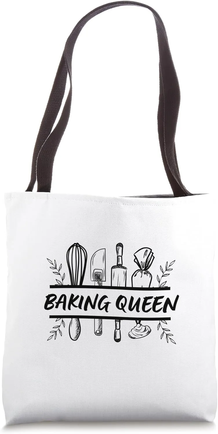 Baking Queen - I Love Baking Pastry | Baking Is My Therapy Tote Bag