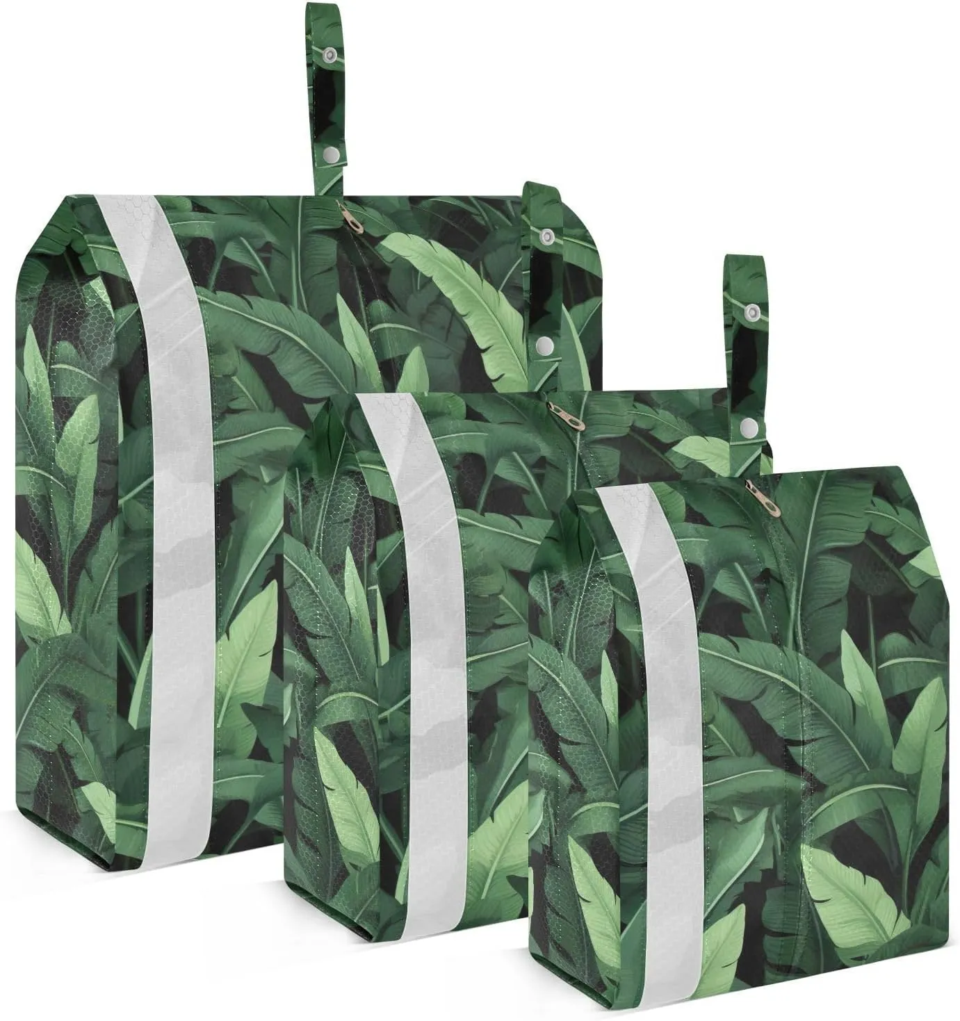 Banana Leaves Packing Cubes for Travel 3 Set Travel Packing Organizers Luggage Organizers for Packing