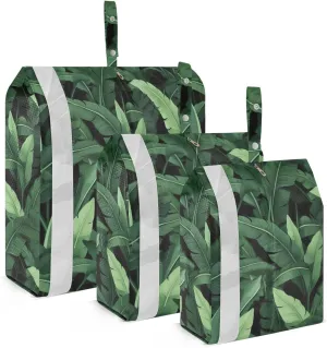 Banana Leaves Packing Cubes for Travel 3 Set Travel Packing Organizers Luggage Organizers for Packing