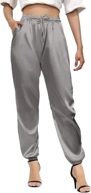 Betusline Women's Satin Silky Pants