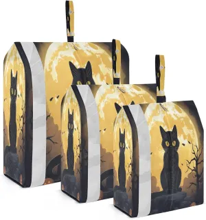 Black Cat Moon Packing Cubes for Travel 3 Set Travel Packing Organizers Suitcase Organizer Bags Set for Carry On