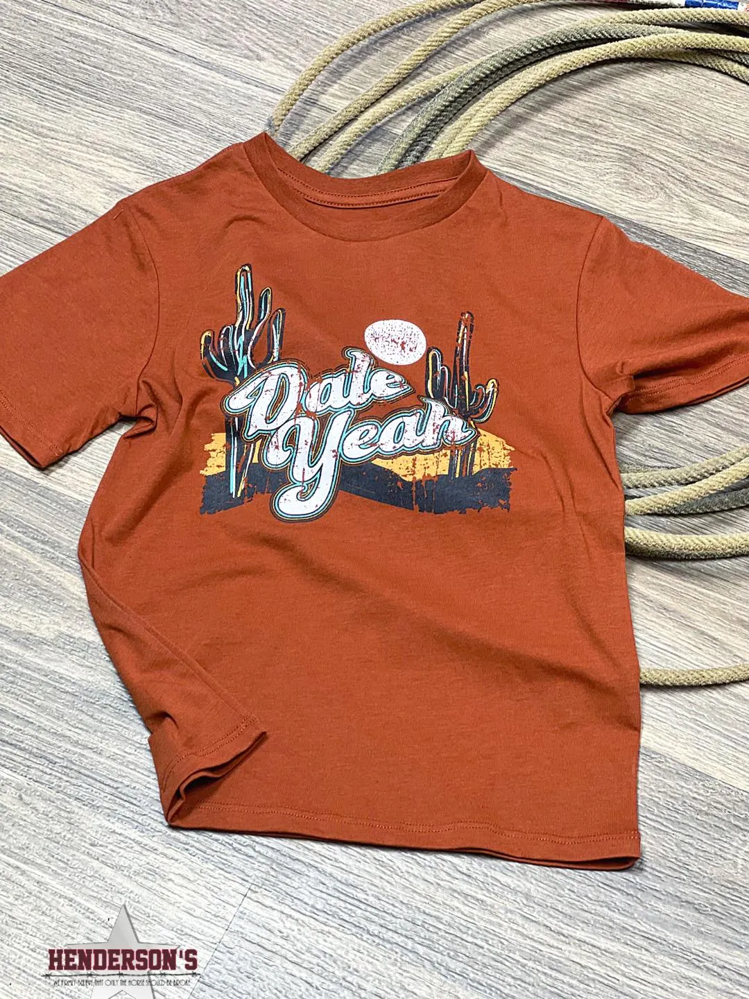 Boy's Dale Yeah Tee ~ Rust