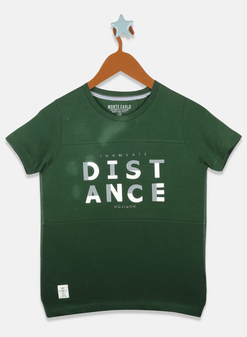 Boys Green Printed T-Shirts