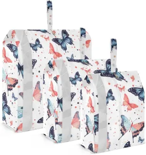 Butterfly Watercolor Packing Cubes for Travel 3 Set Packing Essentials Luggage Organizer Bags for Travel Essentials