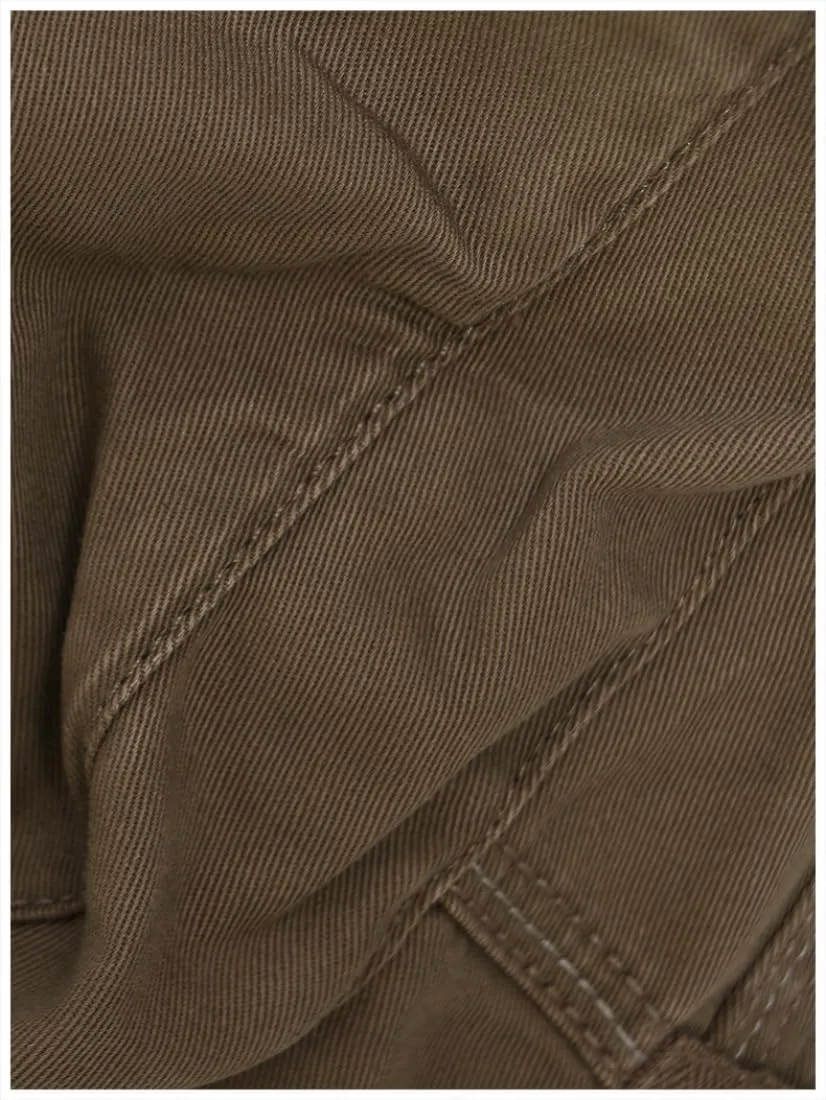 Camo Skirts for Women High Waisted Cargo Long Skirts Stretchy Drawstring Swing Maxi Skirt with Pockets
