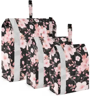 Cherry Blossoms Packing Cubes for Travel 3 Set Travel Packing Cubes Suitcase Organizer Bags Set for Carry On