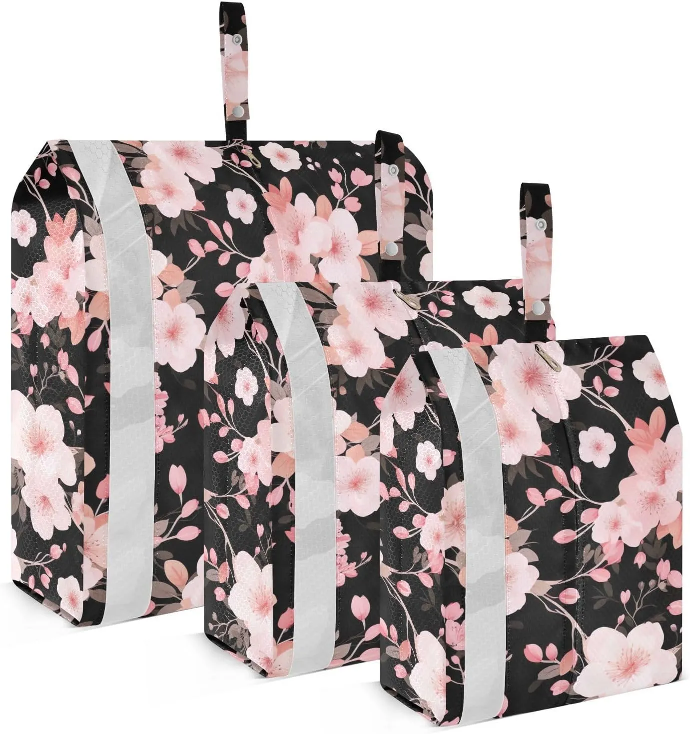 Cherry Blossoms Packing Cubes for Travel 3 Set Travel Packing Cubes Suitcase Organizer Bags Set for Carry On