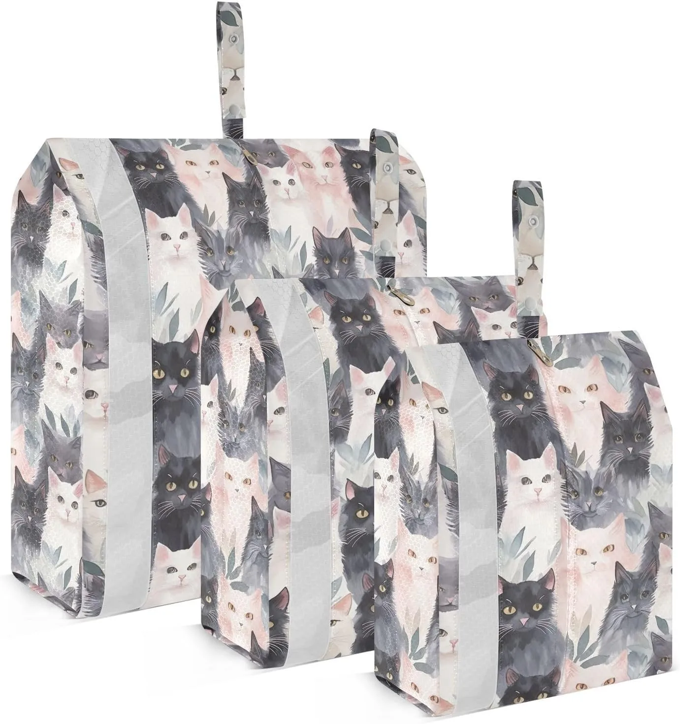Cute Cats Packing Cubes for Travel 3 Set Travel Packing Cubes Luggage Packing Organizers for Packing