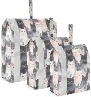 Cute Cats Packing Cubes for Travel 3 Set Travel Packing Cubes Luggage Packing Organizers for Packing