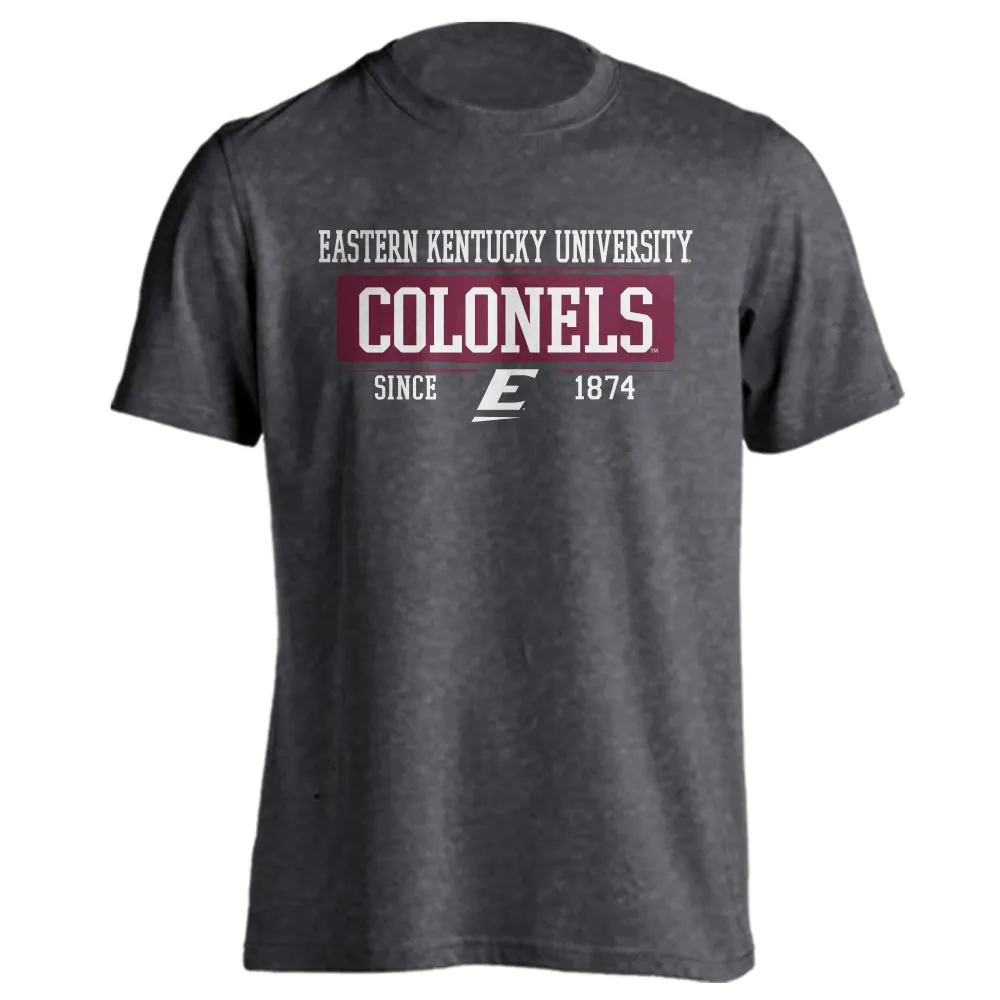 Eastern Kentucky University EKU Colonels Since 1874 Bar Mascot Tee T-Shirt