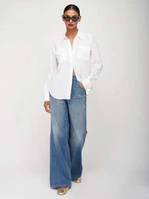 Essential Silk Shirt - Bright White