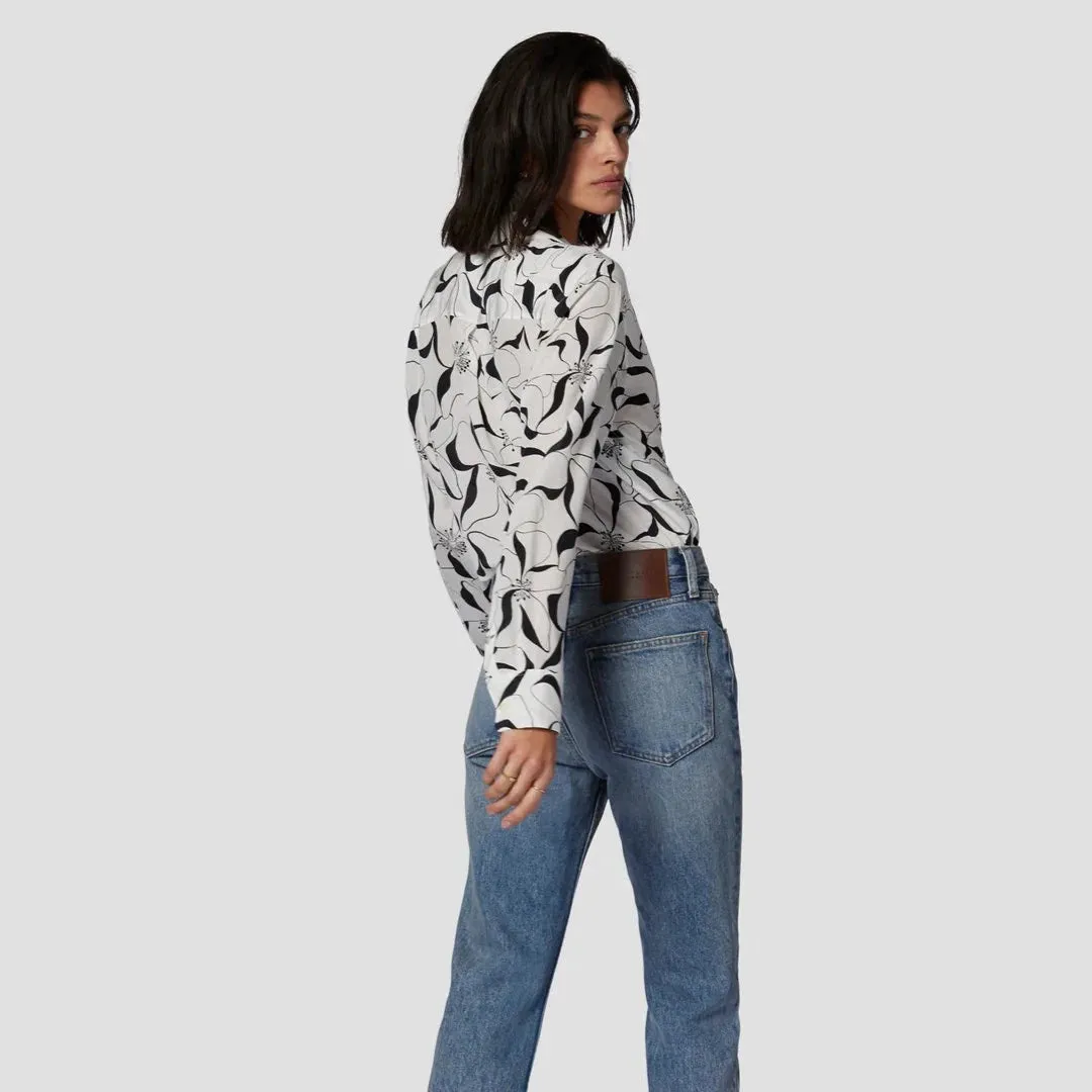 Essential Silk Shirt (Nature White   True Black)