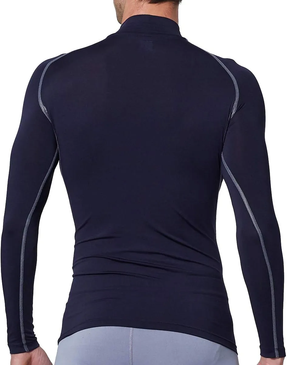 EXIO Mens Mock Compression Baselayer Top Cool Dry Long-Sleeve Shirt EX-T02