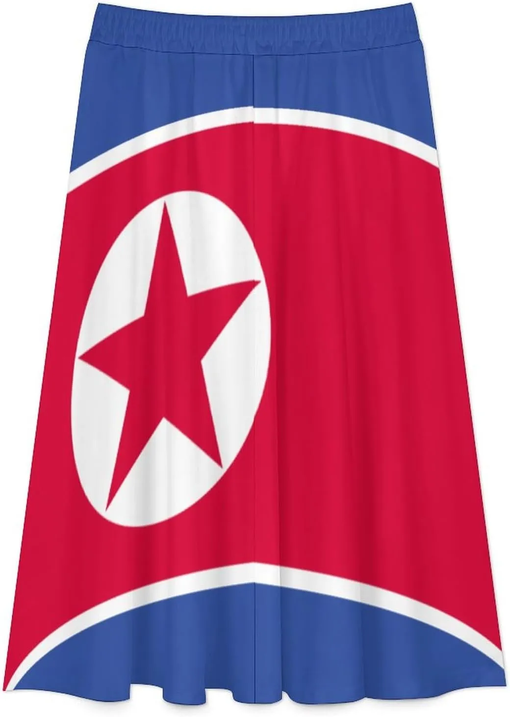 Fattyeery Skirts for Womens Kiribati Flag Summer Comfy Dress Casual High Waist Holiday Long Skirts