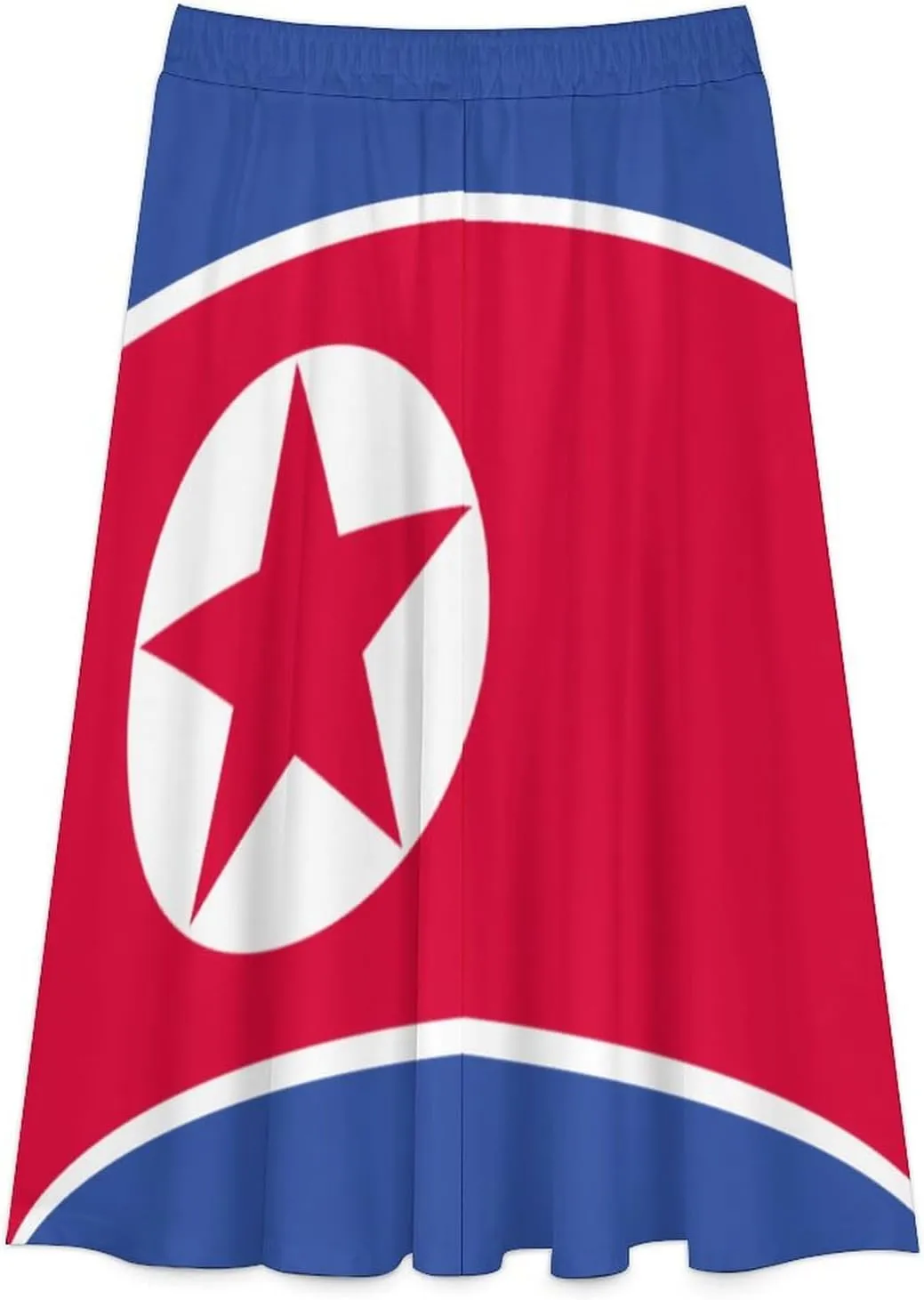 Fattyeery Skirts for Womens Kiribati Flag Summer Comfy Dress Casual High Waist Holiday Long Skirts