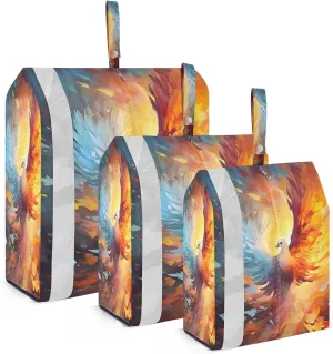 Fire Ice Phoenix Packing Cubes for Travel 3 Set Travel Packing Organizers Suitcase Organizer for Woman Man