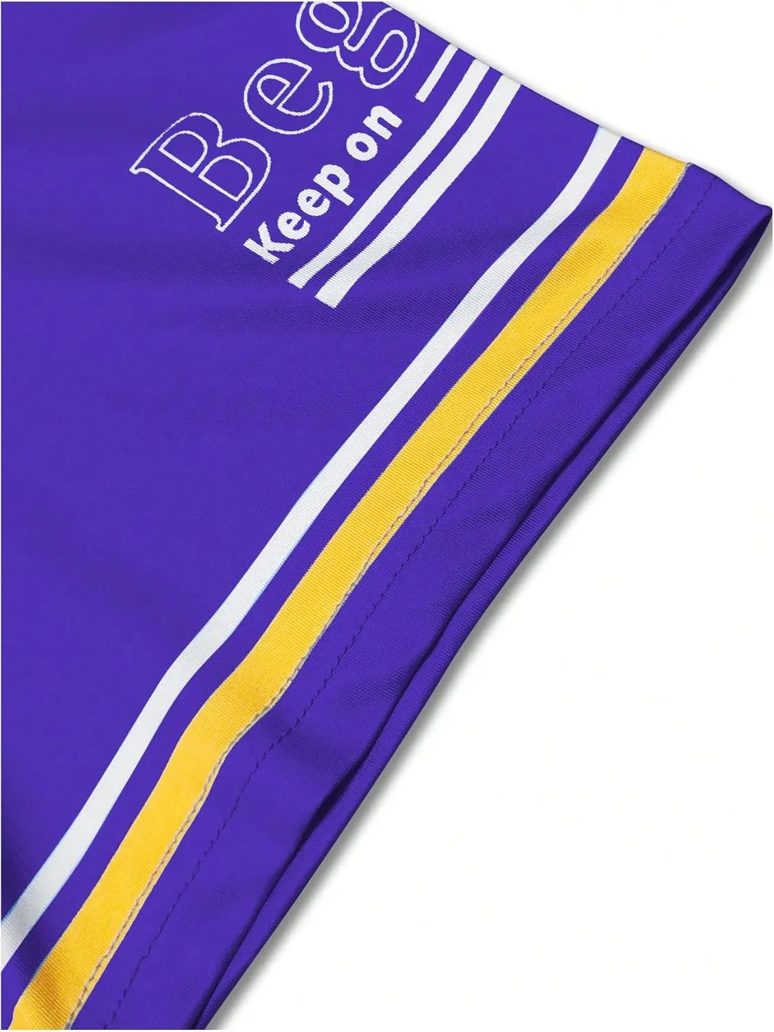 Floerns Men's Jersey Letter Print Graphic Oversized T Shirt Short Sleeve Crewneck Casual Football Jersey Shirts
