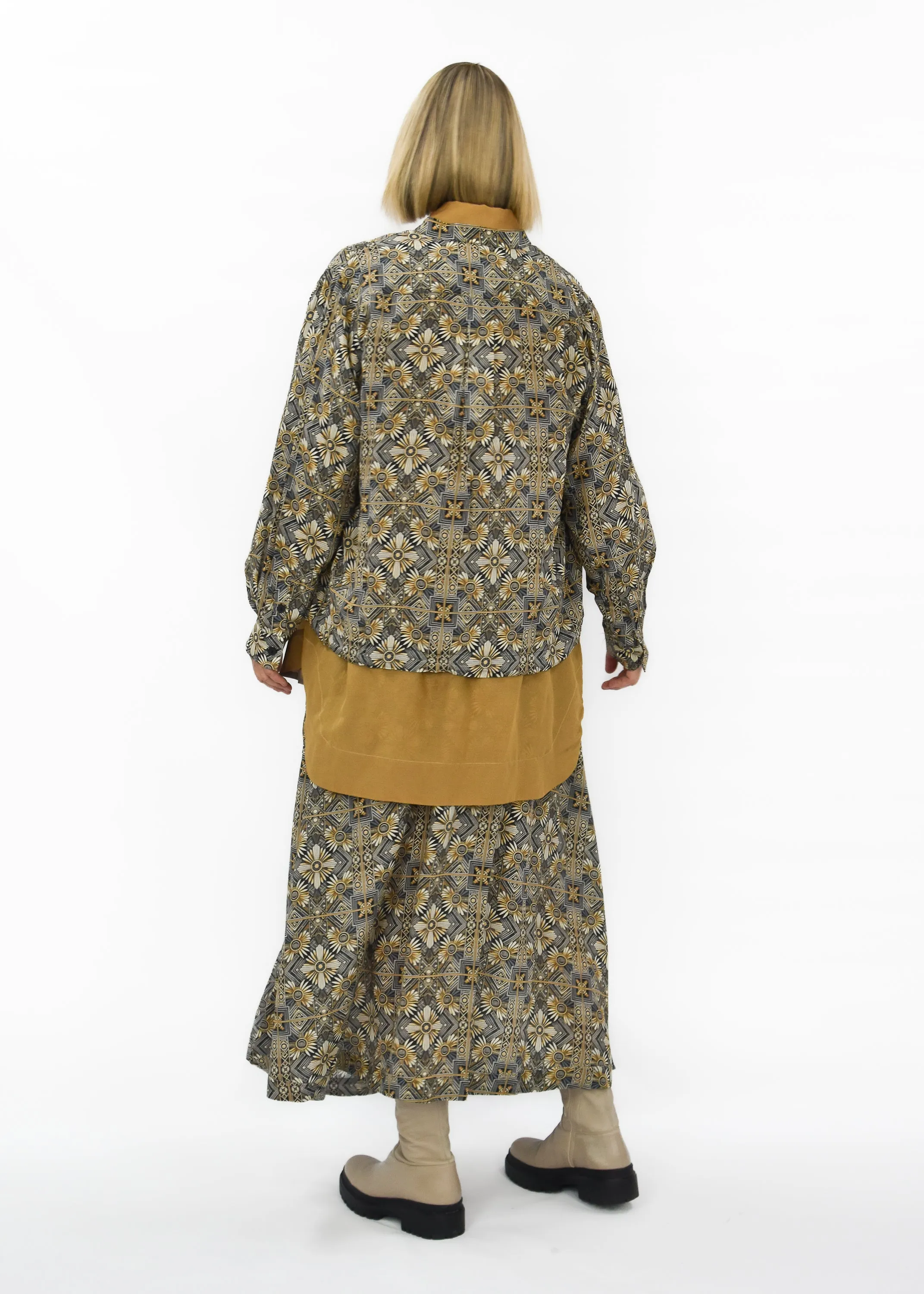 Gatsby Silk Skirt