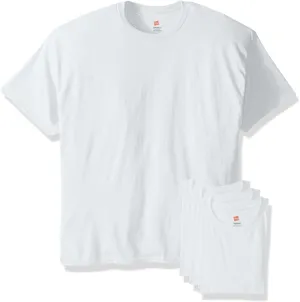 Hanes Men's Ecosmart T-Shirt (Pack of 4), White, XXX-Large