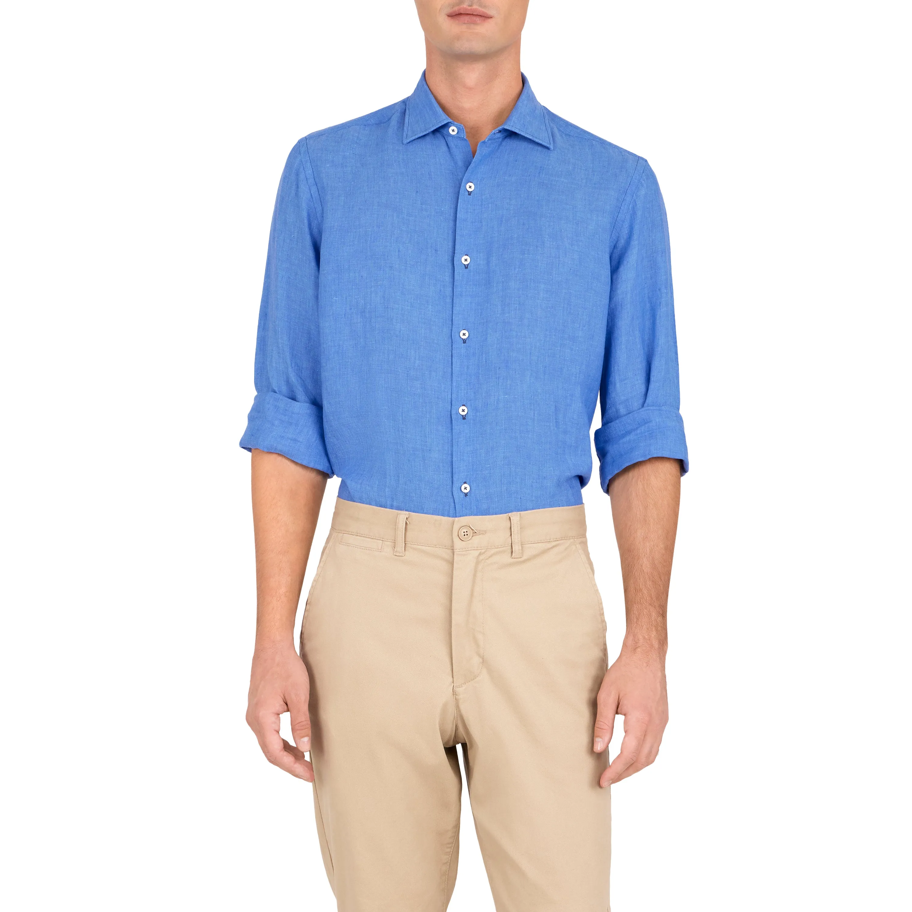 Havana '32 New Blue Linen Sport Shirt