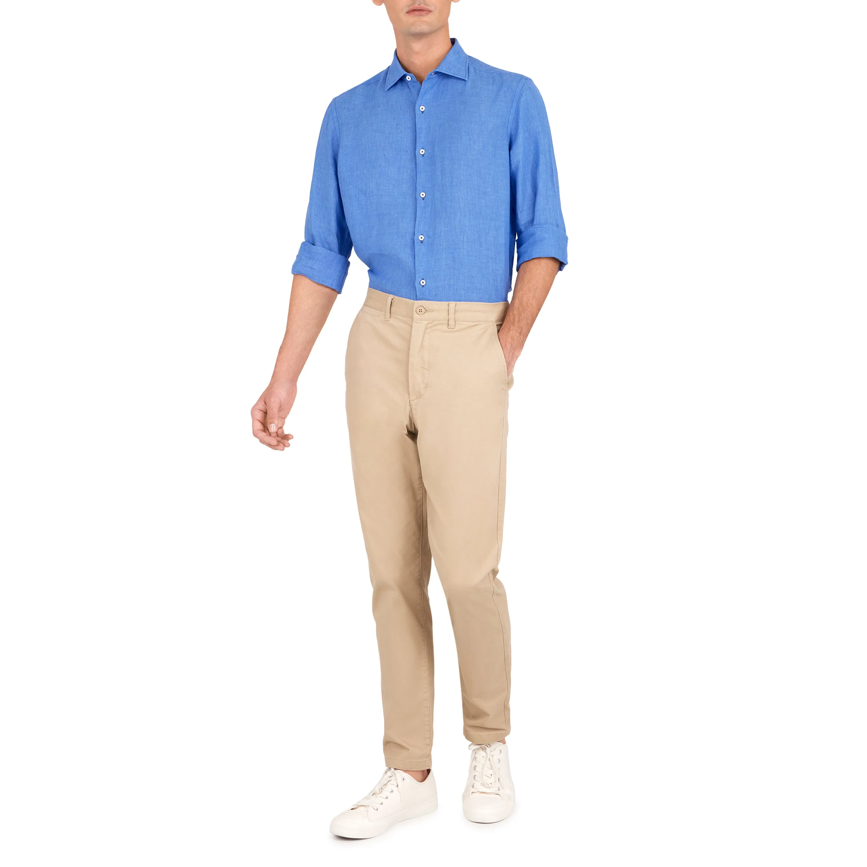 Havana '32 New Blue Linen Sport Shirt