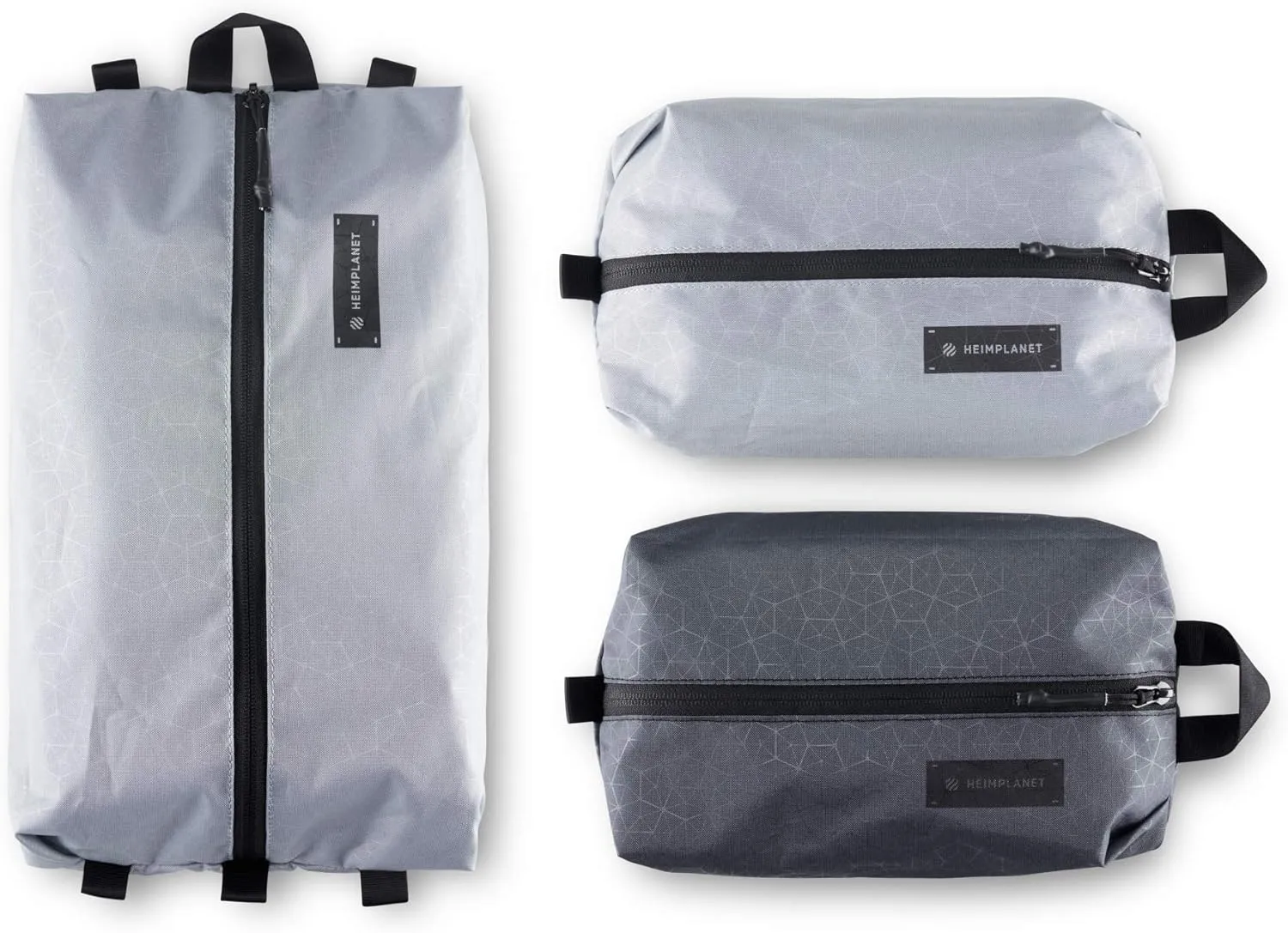 HEIMPLANET Original | HPT Carry Essentials - PACKING CUBES | Set of 3 Packing Organizers | 1x 4L Volume and 2x 2L Volume | Supports 1% for The Planet