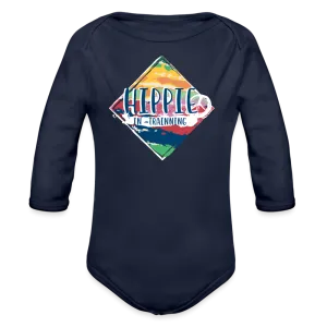 Hippie In Training Organic Long Sleeve Baby Bodysuit