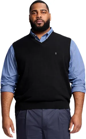 IZOD Men's Big and Tall Premium Essentials V-Neck Sweater Vest