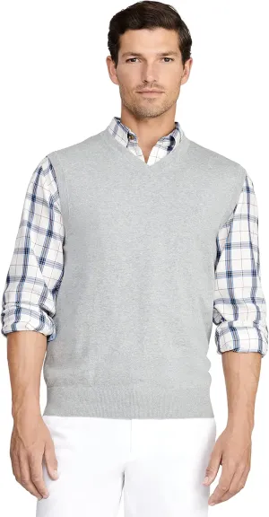 IZOD Men's Big and Tall Premium Essentials V-Neck Sweater Vest