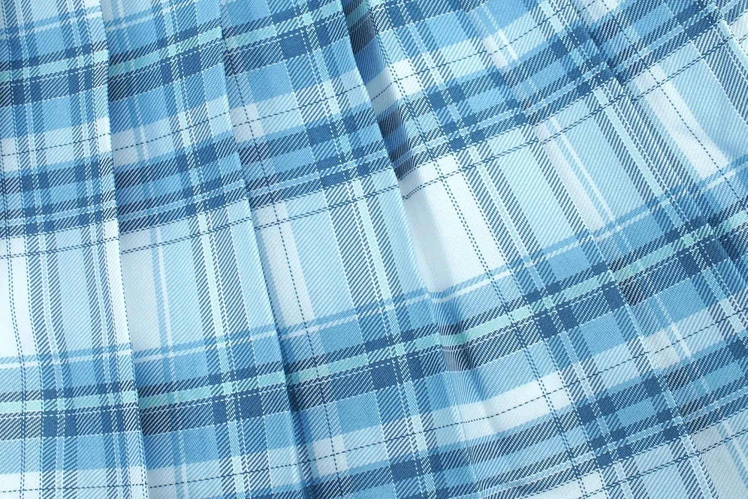 Kids Girls Pleated Plaid Skirt with Inner Shorts Elastic High Waist School Uniform Mini JK Skorts