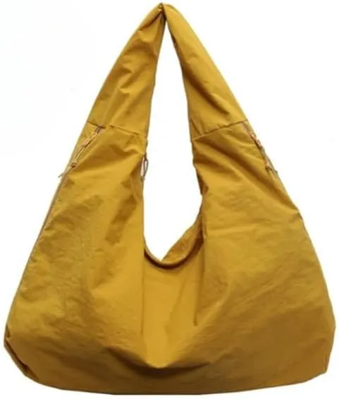 Large Capacity Work Tote Bag for Women Slouchy Nylon Hobo Shoulder Bag