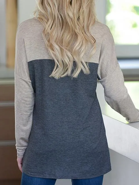 Leopard Print Contrast Shirts