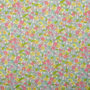 LIBERTY of PARIS Printed Cotton - Flower - Yellow