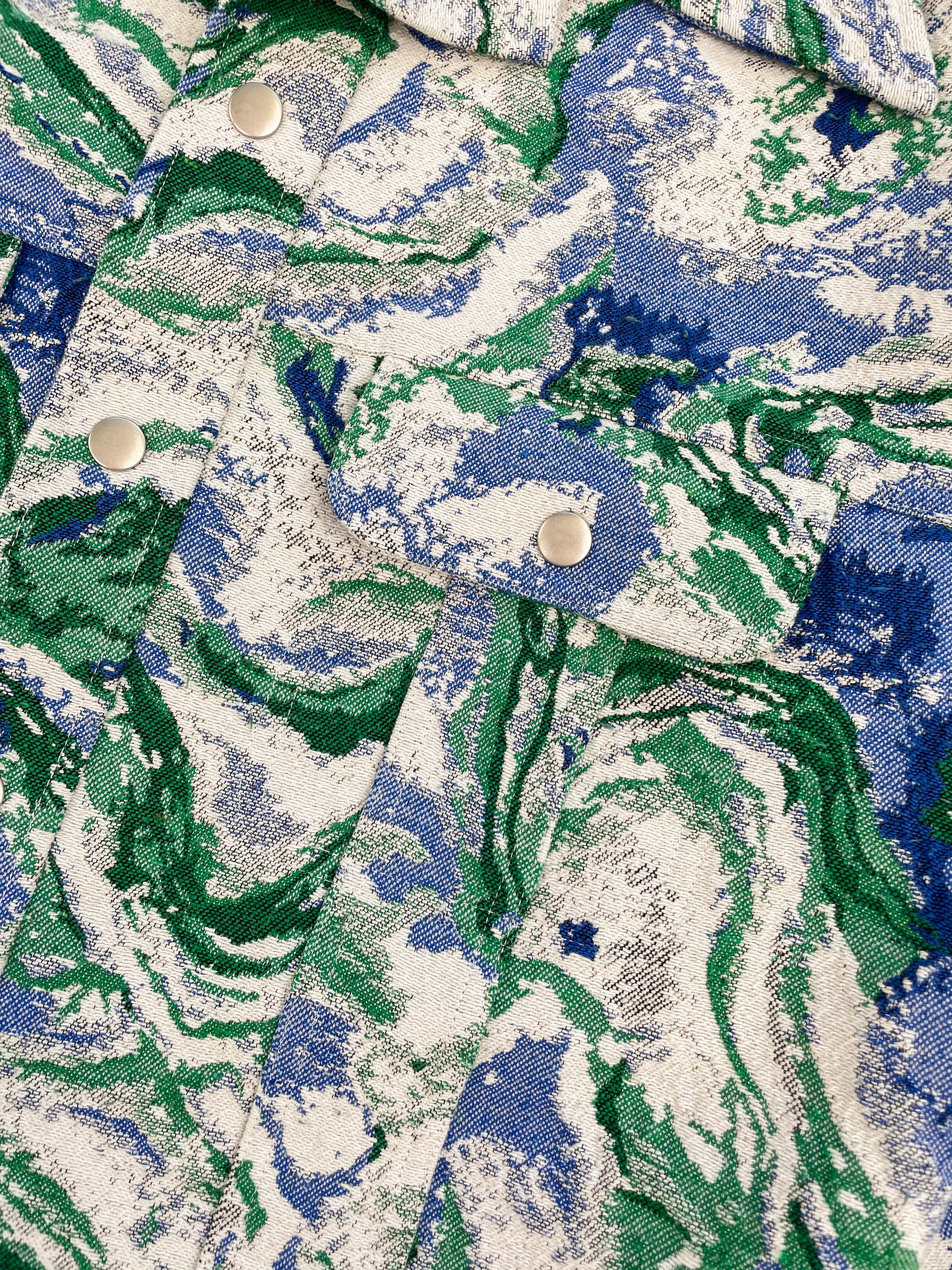 MARBLE PATTERNED RECYCLED JACKET