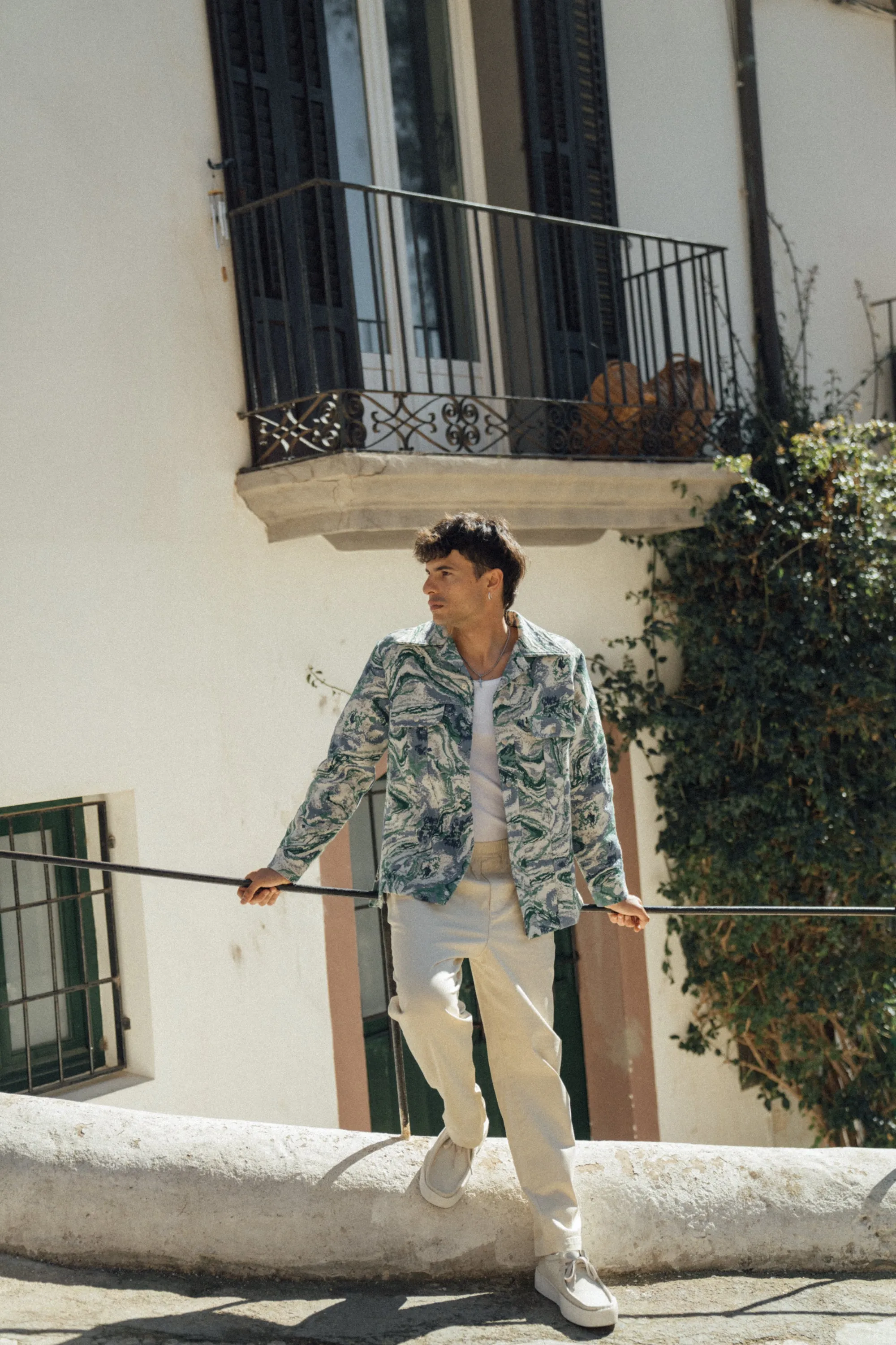 MARBLE PATTERNED RECYCLED JACKET