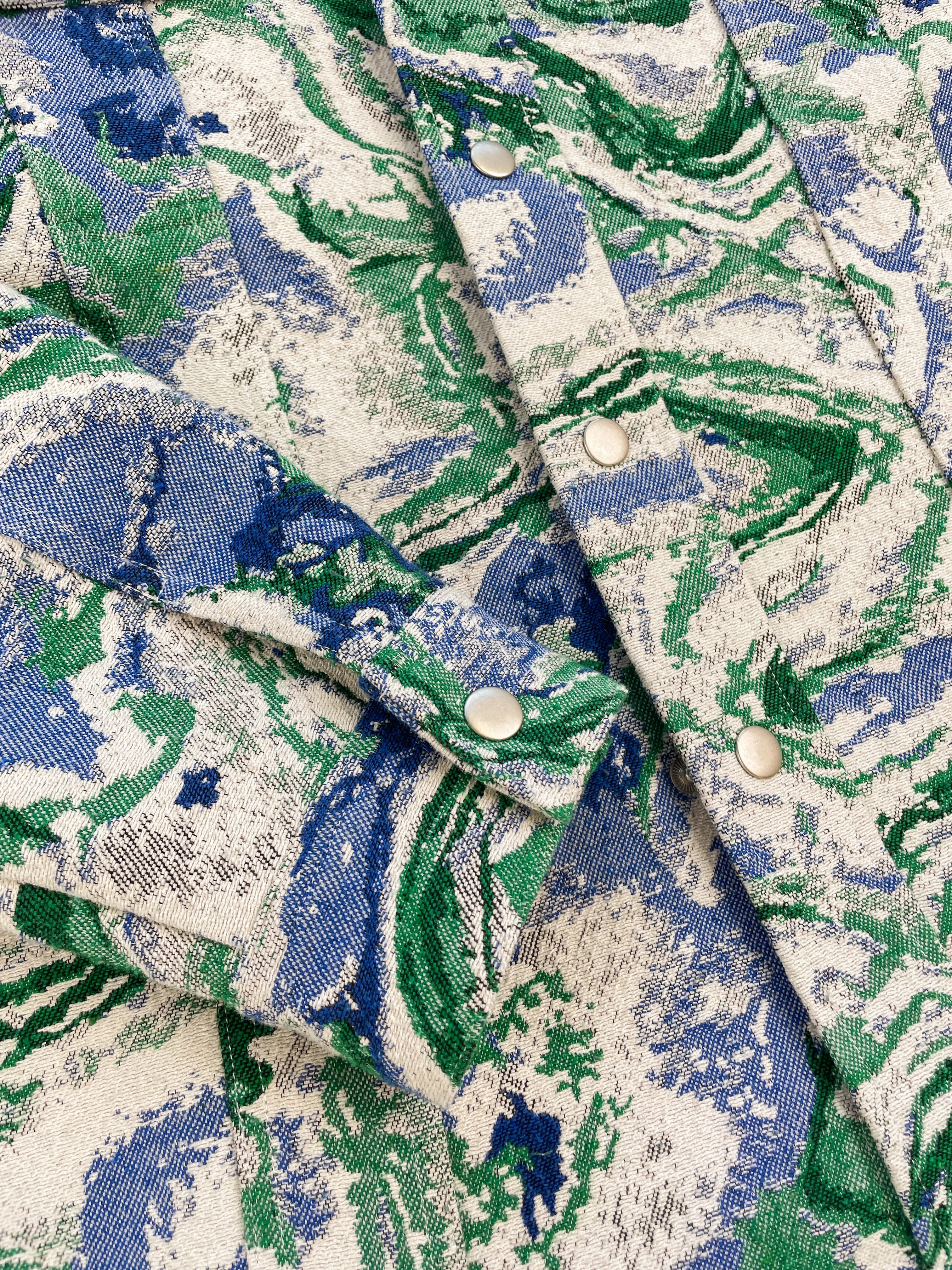 MARBLE PATTERNED RECYCLED JACKET