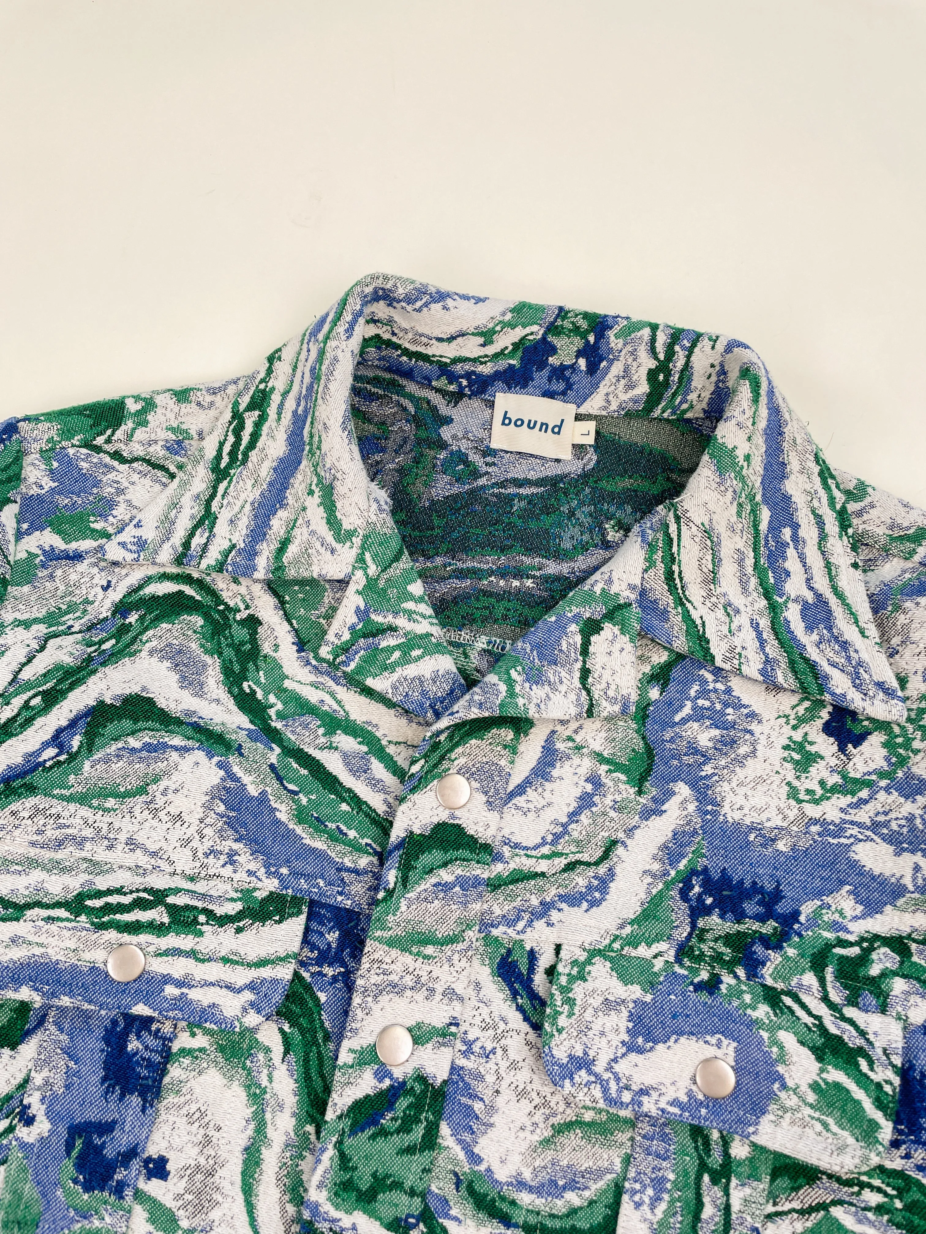 MARBLE PATTERNED RECYCLED JACKET