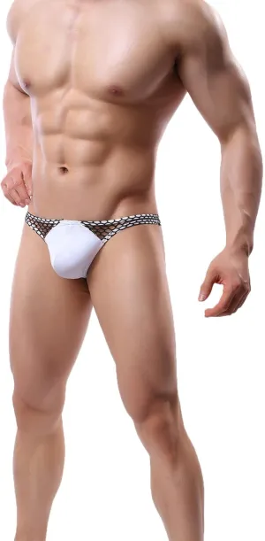 Men Solid Color Underwear Short Fashion Ice Mesh Sexy Briefs Underpant Low Waist Sexy Underwear under Shorts for